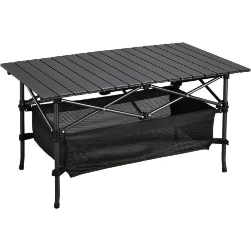 1pc Camping Table That Fold up Lightweight, Aluminum Folding Table Roll Up Table with Easy Carrying Bag for Indoor, Outdoor, Camping, Backyard, B 1pc Camping Table That Fold up Lightweight, Aluminum Folding Table Roll Up Table with Easy Carrying Bag for Indoor, Outdoor, Camping, Backyard, B