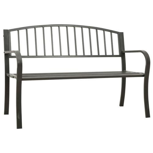 Patio Bench 49.2" Steel Gray