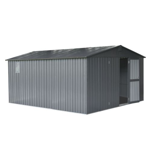 Backyard Storage Shed 11' x 12.5' with Galvanized Steel Frame & Windows Backyard Storage Shed 11' x 12.5' with Galvanized Steel Frame & Windows